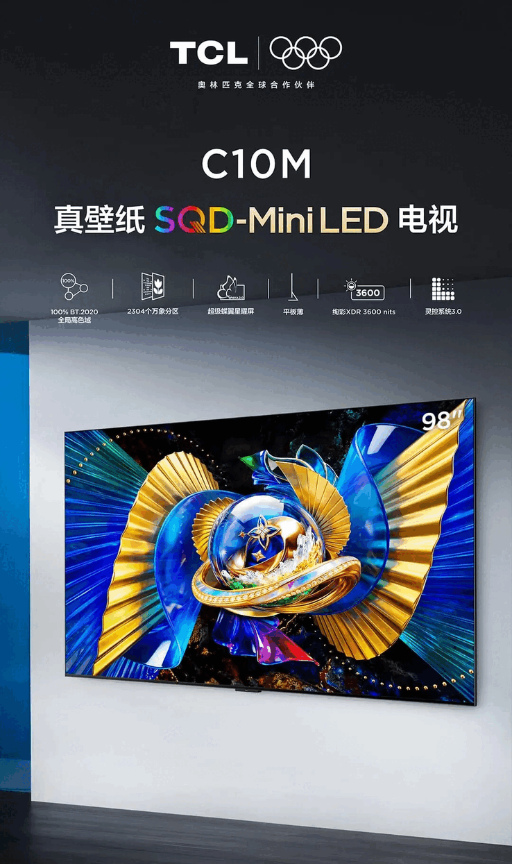 TCL presenteerde zijn SQD-Mini LED-technologie eind vorig jaar voor het eerst aan het publiek, op zijn vlaggenschip, de X11L-serie tv’s.
