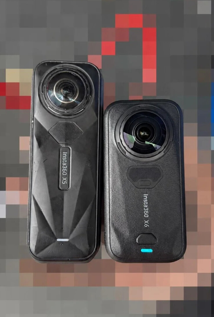 De Insta360 X5 en Insta360 X6, van links naar rechts.