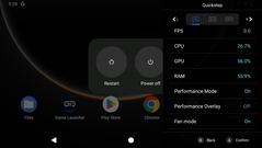 De zijbalk toont de systeemprestaties en het gebruik (Afbeelding bron: Notebookcheck)