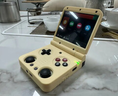 Miyoo heeft ruimte gevonden voor een paar joysticks in zijn clamshell gaming handheld, in tegenstelling tot Anbernic. (Afbeeldingsbron: Miyoo via Retro Handhelds)