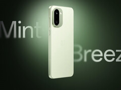 De OnePlus 15R in de Mint Breeze kleur (Afbeelding bron: OnePlus)