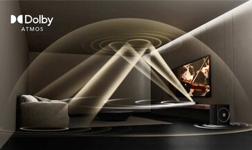Het audiosysteem biedt naar verluidt Dolby Atmos surround sound (Afb. bron: Ultimea)
