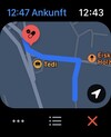 Actieve navigatie met behulp van de Kaarten-app
