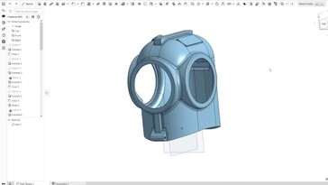 Helm gemodelleerd in een 3D