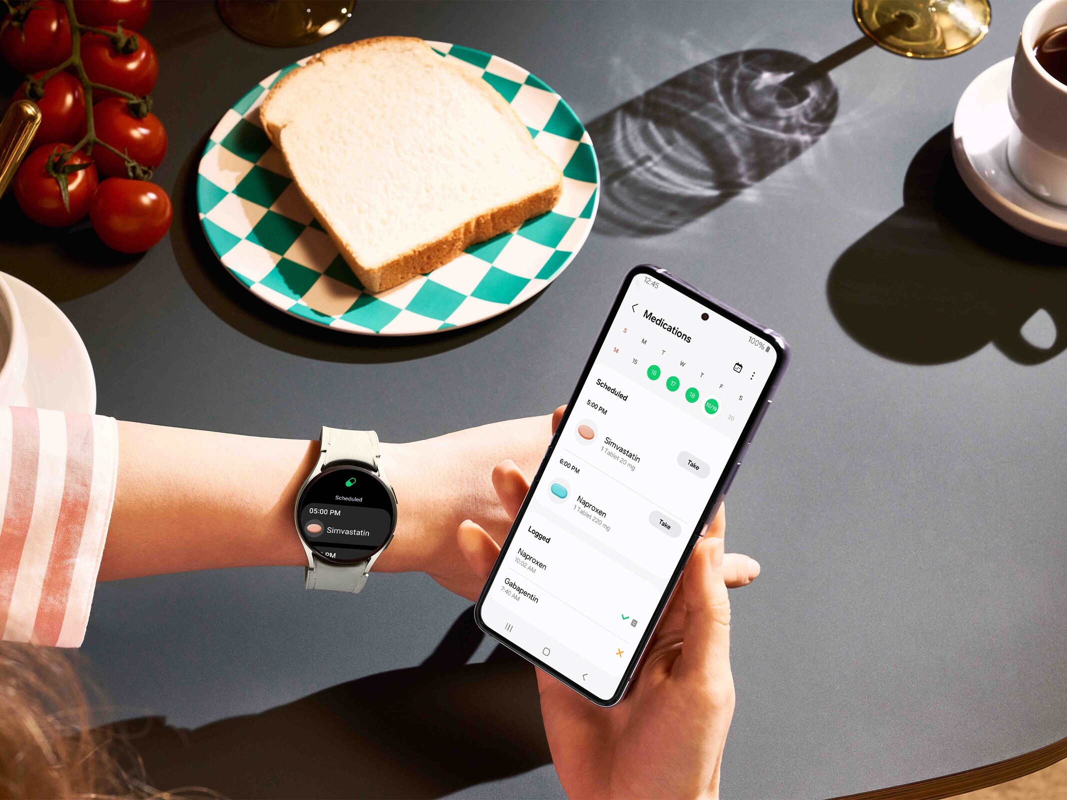Galaxy watch active samsung health best sale