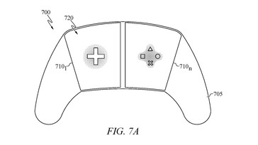 Illustratie van Sony patent voor potentiële PS6 controller toont virtuele lay-out