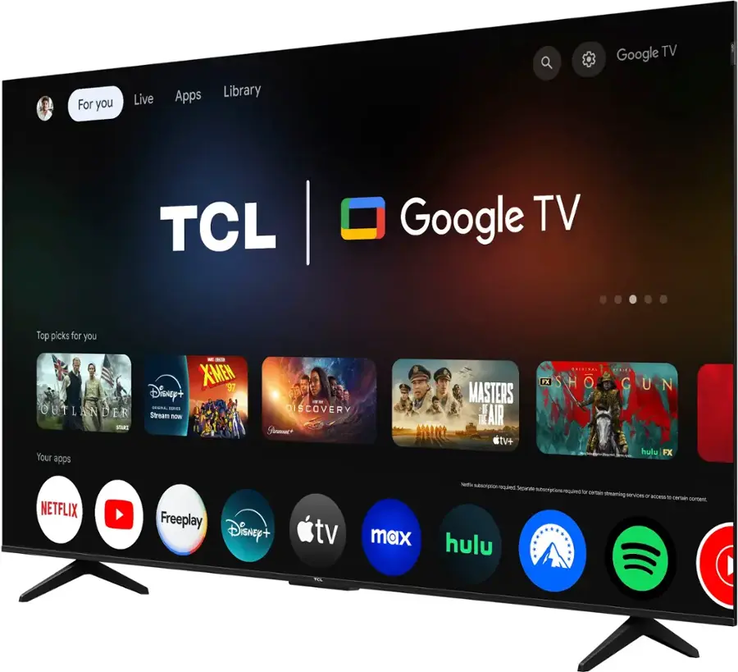 De TCL 85" Q5K 4K QLED Google TV. (Afbeeldingsbron: TCL)