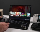 Asus TUF Gaming A14 met SteamOS 3.9 naast een Steam Deck