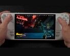 Borderlands 4 gameplay op het Steam Deck, toont lage framerates op het scherm terwijl het handheld wordt gespeeld (bron: ETA PRIME via YouTube)