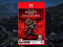 Assassin&#039;s Creed Shadows Switch 2 box art wordt getoond (Afbeelding bron: Auchan, Ubisoft met bewerkingen)