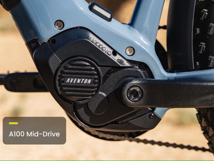 De Aventon Aventure M e-bike is uitgerust met een nieuwe Aventon A100 750 W middenmotor met 100 Nm koppel (Afbeelding bron: Aventon)