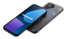 De Fairphone 5 in zijn doorschijnende vorm. (Afbeeldingsbron: Android Authority)