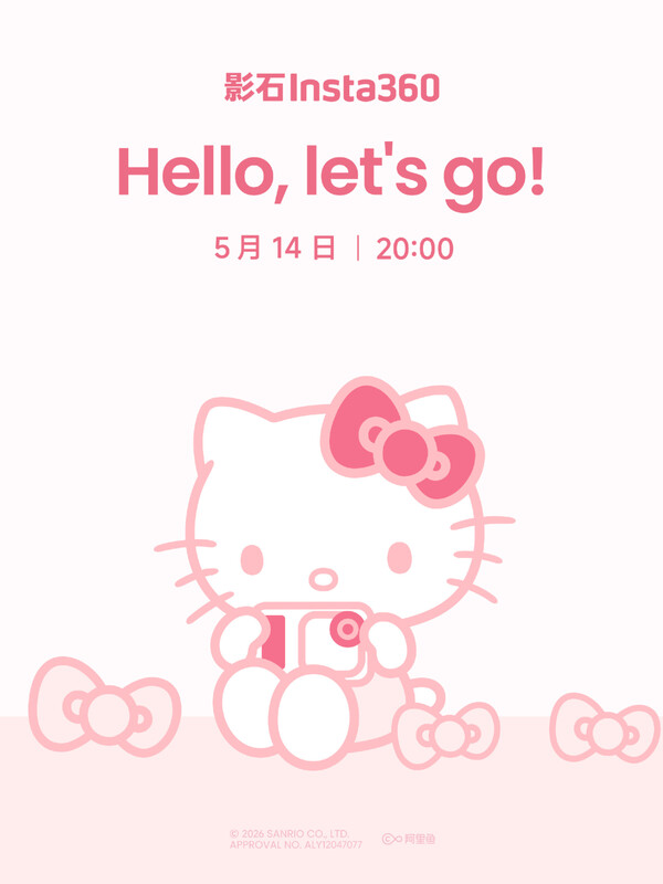 De Insta360 Go Ultra x Hello Kitty Edition teaser.