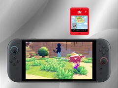 Pokémon Pokopia Game-Key Card afgebeeld boven console (Afbeelding bron: Nintendo of America YouTube met bewerkingen)