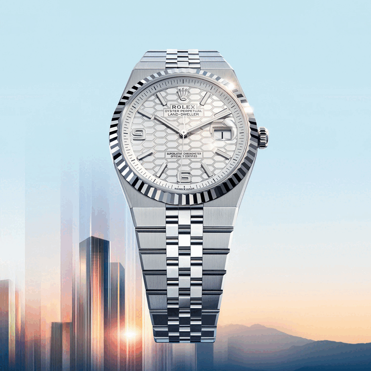 De Rolex Land-Dweller heeft een nieuwe geïntegreerde Flat Jubilee klassieke vijfdelige schakelband (Afbeelding bron: Rolex)