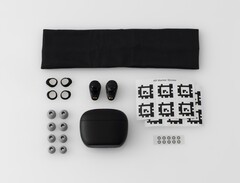 In de doos zitten vier maten schuimtips, twee stabilisatievinnen en de hoofdband voor de scans (Afbeeldingsbron: Final)