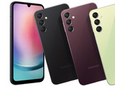 De Galaxy A24 4G en Galaxy A25 5G zien er identiek uit, voormalige foto. (Afbeeldingsbron: Samsung)