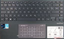 Toetsenbord van de Asus ZenBook Flip 13 UX363