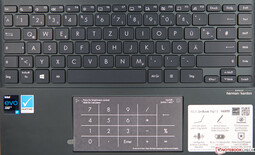 Toetsenbord van de Asus ZenBook Flip 13 UX363