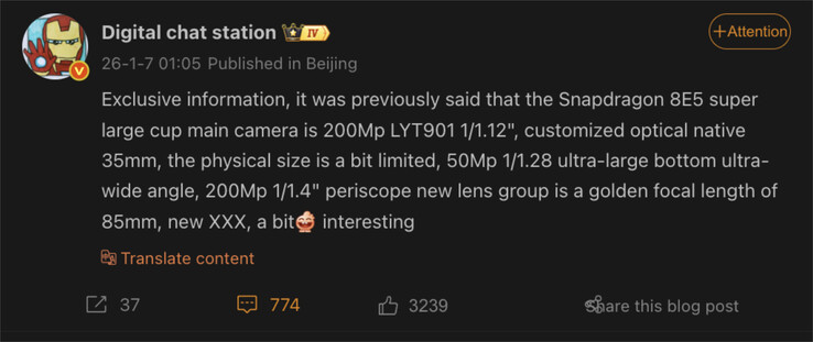 (Afbeeldingsbron: Digital Chat Station & Weibo)