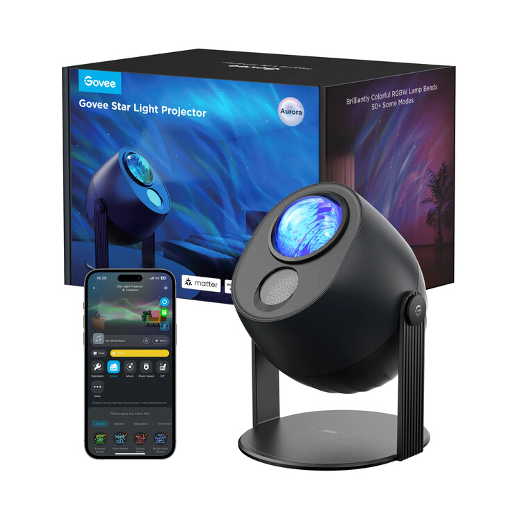 De nieuwe Govee Star Light Projector Ocean Wave lijkt op het originele model (foto). (Afbeeldingsbron: Govee)