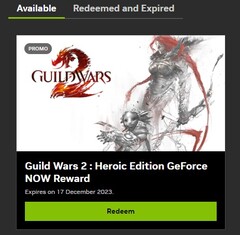 Guild Wars 2: Heroic Edition nu een GeForce Now beloning (Bron: Own)