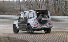 De Mercedes EQG kon zijn laatste stresstest op de beruchte Nordschleife niet voltooien. (Afbeelding: Carspotter Jeroen)