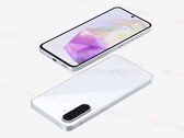 De Galaxy A36 ziet er vermoedelijk zo uit. (Afbeeldingsbron: Giznext x OnLeaks)