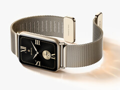 Xiaomi heeft de Smart Band 10 Pro officieel aangekondigd. Afgebeeld: de gouden Milanese versie van de smartwatch.