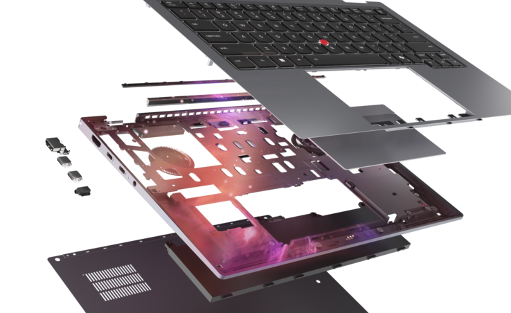 Lenovo ThinkPad X1 2-in-1 Gen 11 Aura Edition: Space Frame-ontwerpen (bron: Lenovo)