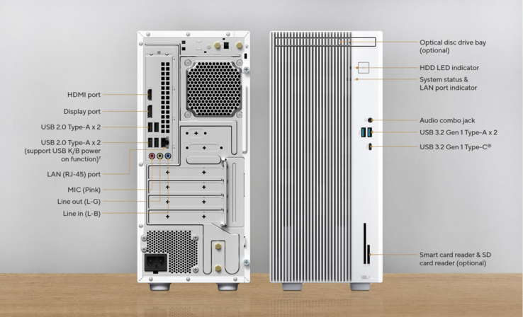 Connectiviteitsopties. (Afbeeldingsbron: Asus)