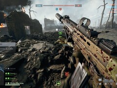 Geweren in Battlefield 6 zullen tijdens gevechten onder bloedspetters komen te zitten. (Afbeelding bron: ModernWarzone op X)