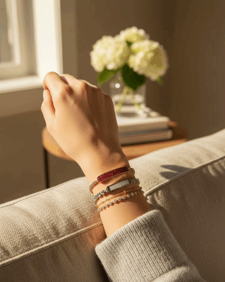 De Inllie Luna Light armband is slechts 5,6 mm dun
