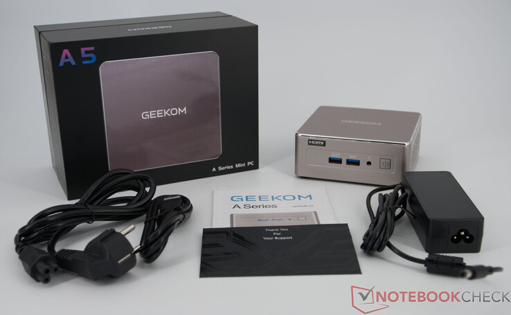 Inhoud van de verpakking van de Geekom A5 2027 Edition