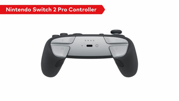 De Nintendo Switch 2 Pro Controller is een mix van zwart en wit. (Afbeelding bron: Nintendo)