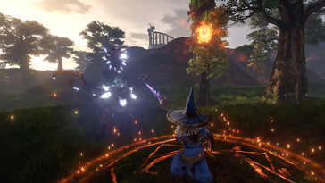 Een afbeelding waarop een gevecht te zien is in Outward Definitive Edition