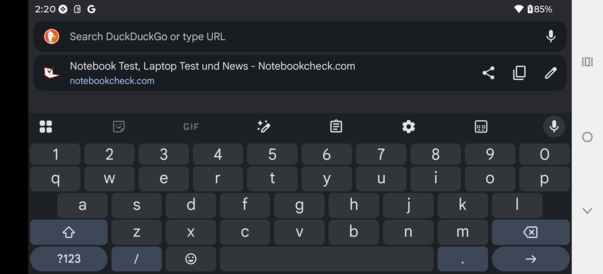 Toetsenbordlandschap