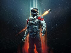 Een personage in Starfield. 