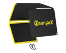 Het SunJack 60 W zonnepaneel heeft USB-C en USB-A poorten voor direct opladen. (Afbeelding bron: SunJack)