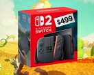 Prijskaartje Nintendo Switch 2 toont 499 dollar