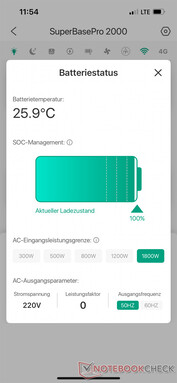 Batterijgegevens en -instellingen