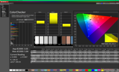 ColorChecker vóór kalibratie (P3)