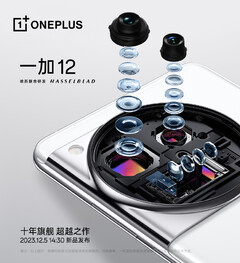 Naar verluidt zal de OnePlus 12 het camerasysteem van de OnePlus Open combineren met een nog helderder beeldscherm. (Afbeeldingsbron: OnePlus)