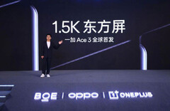 De OnePlus Ace 3 wordt het eerste toestel met BOE&#039;s 1,5K AMOLED-paneel. (Afbeeldingsbron: OnePlus)