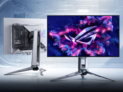 De Asus ROG Swift OLED PG27AQWP-W heeft een semi-transparant ontwerp, in tegenstelling tot veel gelijkwaardige monitoren. (Afbeeldingsbron: Asus)