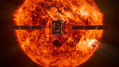 Het Solar Orbiter ruimteschip nadert de zon. Afgebeeld: conceptuele voorstelling van de Solar Orbiter sonde (Beeldbron: ESA)