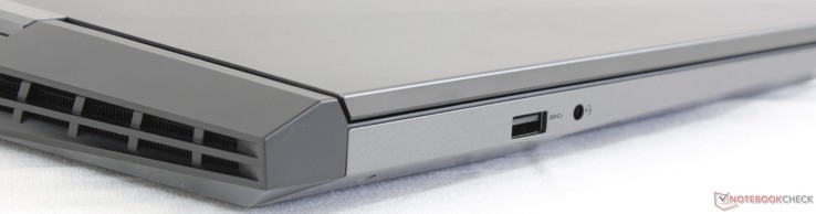 Linkerkant: USB 3.1 Type-A, 3.5 mm audiopoort