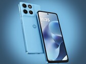 De Moto G17 is verkrijgbaar in drie kleuren, waaronder lichtblauw.