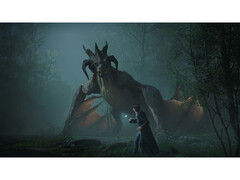 Een screenshot van de PC-versie van Hogwarts Legacy die de omgeving en het ontwerp van de vijanden laat zien. (Afbeelding Bron: Steam)