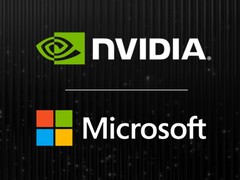 Nvidia- en Microsoft-logo's worden getoond (Afbeeldingsbron: Nvidia-blog met bewerkingen)